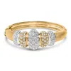 Haus Of Brilliance 18k Gold 6.00 Cttw Diamond Graduating Dome Bangle Bracelet In Gold