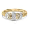 Haus Of Brilliance 18k Gold 6.00 Cttw Diamond Graduating Dome Bangle Bracelet (g-h Color In Multi