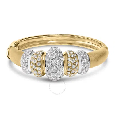Haus Of Brilliance 18k Gold 6.00 Cttw Diamond Graduating Dome Bangle Bracelet (g-h Color In Multi