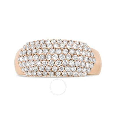 Haus Of Brilliance 18k Rose Gold 1.00 Cttw Diamond Multi Row Dome Band Ring (f-g Color In Pink
