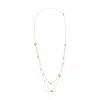 Haus Of Brilliance 18k Rose Gold 1/2 Cttw Diamond And Freshwater Pearl Double Strand Station Necklace In Multi