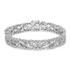 Haus Of Brilliance 18k White Gold 3 3/4 Cttw Baguette And Round Diamond Art Deco Vintage-inspired Link Bracelet In White