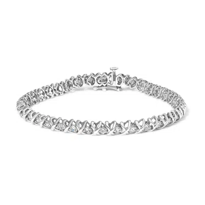 Haus Of Brilliance 18k White Gold 3.0 Cttw Diamond X Link Tennis Bracelet