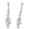 Haus Of Brilliance 18k White Gold 3.15 Cttw Round Diamond Waterfall Drop Dangle Stud Earrings In White