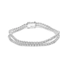 Haus Of Brilliance 18k White Gold 5 3/5 Cttw Natural Diamond Double Row Link Tennis Bracelet In Metallic