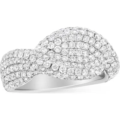 Haus Of Brilliance 18k White Gold Cluster 2 1/4 Cttw Diamond Fashion Ring