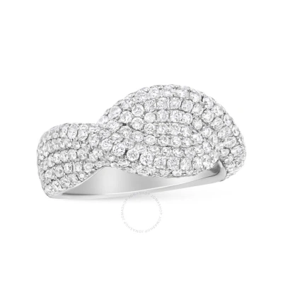 Haus Of Brilliance 18k White Gold Cluster 2 1/4 Cttw Diamond Fashion Ring (f-g Color