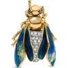 Haus Of Brilliance 18k Yellow Gold 1/2 Cttw Diamond And Bumblebee Brooch Pin In Gold