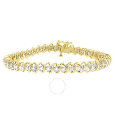 Haus Of Brilliance 18k Yellow Gold 3ct. Tdw. Diamond Tennis S-link Bracelet (i-j In White