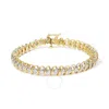 Haus Of Brilliance 18k Yellow Gold 4.0 Cttw Round-cut Diamond S-link 7" Inch Tennis Bracelet (i-j In Yellow