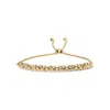 Haus Of Brilliance 18k Yellow Gold Plated .925 Sterling Silver 1/4 Cttw Diamond Marquise Shaped Link 4"-10" Adjustable In Yellow
