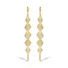 HAUS OF BRILLIANCE HAUS OF BRILLIANCE 18K YELLOW GOLD WOVEN EGYPTIAN OPAL 2 1/2 INCH DROP AND DANGLE EARRINGS
