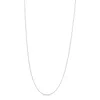 Haus Of Brilliance .925 Sterling Silver 0.7mm Slim And Dainty Unisex 18" Inch Ball Bead Chain Necklace In White