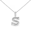 Haus Of Brilliance .925 Sterling Silver 1 1/10 Cttw Round Lab-grown Diamond "s" Pendant Necklace