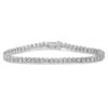 Haus Of Brilliance .925 Sterling Silver 1.0 Cttw Diamond Miracle-set Cut-circle 7" Tennis Bracelet In White
