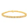 Haus Of Brilliance .925 Sterling Silver 1.0 Cttw Diamond Square Frame Miracle-set Tennis Bracelet