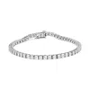 Shop Haus Of Brilliance .925 Sterling Silver 1.0 Cttw Miracle-set Diamond Round Faceted Bezel Tennis Bracelet In Multi