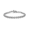 Haus Of Brilliance .925 Sterling Silver 1/10 Cttw Diamond Open Circle Wheel Link 7" Tennis Bracelet In White