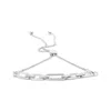 Haus Of Brilliance .925 Sterling Silver 1/10 Cttw Diamond Paperclip Link Adjustable Bolo Bracelet (i In Metallic