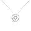 Haus Of Brilliance .925 Sterling Silver 1/10 Cttw Diamond Tree Of Life Pendant Necklace (i-j Color In White