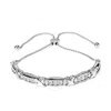 Haus Of Brilliance .925 Sterling Silver 1/10 Cttw Diamond X Link Bolo Bracelet (i-j In White