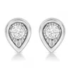 Haus Of Brilliance .925 Sterling Silver 1/10 Cttw Miracle-set Diamond Stud Earrings In Silver