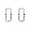 Haus Of Brilliance 925 Sterling Silver 1/10 Diamond Diamond Paperclip Stud Earrings (h-i Color