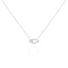 Haus Of Brilliance .925 Sterling Silver 1/2 Cttw Diamond Cross And Evil Eye Pendant Necklace In White