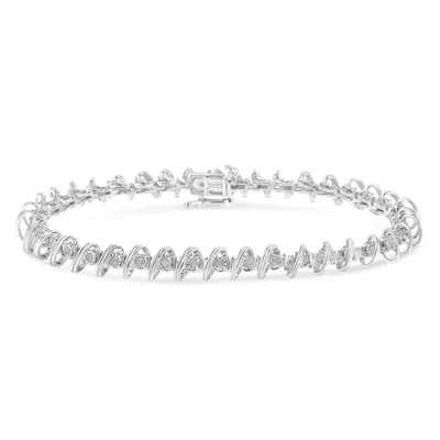 Haus Of Brilliance .925 Sterling Silver 1/2 Cttw Diamond Miracle-set 7" Tennis Bracelet In White