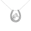 Haus Of Brilliance .925 Sterling Silver 1/4 Cttw Diamond U Shape Pendant Necklace In White