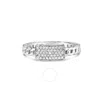 Haus Of Brilliance .925 Sterling Silver 1/5 Cttw Diamond Id And Cuban Link Band Ring (i-j Color In White