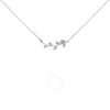Haus Of Brilliance .925 Sterling Silver 1/5 Cttw Diamond Leaf And Branch Pendant Necklace -18" In White
