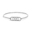 Haus Of Brilliance .925 Sterling Silver 1/5 Cttw Diamond Mom Bangle Bracelet In Silver