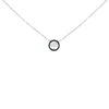 Haus Of Brilliance .925 Sterling Silver 1/6 Cttw Blue Diamond Tree Of Life And Circle 18" Pendant Necklace In White