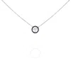 Haus Of Brilliance .925 Sterling Silver 1/6 Cttw Blue Diamond Tree Of Life And Circle Pendant Neckla In White