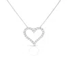 Haus Of Brilliance .925 Sterling Silver 2.0 Cttw Diamond Open Heart 18" Pendant Necklace (i-j In White