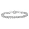 Haus Of Brilliance .925 Sterling Silver 2.0 Cttw Diamond S- Link Tennis Bracelet In White