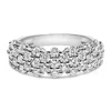 Haus Of Brilliance .925 Sterling Silver 2.0 Cttw Lab Grown Diamond Scattered Band Ring In White