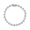 Haus Of Brilliance .925 Sterling Silver 2.0 Cttw Round Diamond Link Bracelet In White