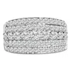 Haus Of Brilliance .925 Sterling Silver 2.00 Carat Lab Grown Diamond Multi Row Band Ring In White