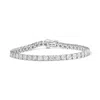 Haus Of Brilliance .925 Sterling Silver 3.0 Cttw Diamond Illusion-set Miracle Plate Tennis Bracelet In White
