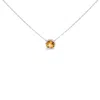 Haus Of Brilliance .925 Sterling Silver 7mm Bezel Set Created Blue Topaz Pendant Necklace In Gold