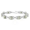 Haus Of Brilliance .925 Sterling Silver 7x7 Mm Cushion Cut Green Amethyst And 1/20 Cttw Diamond Fash In White