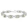Haus Of Brilliance .925 Sterling Silver 7x7 Mm Cushion Cut Green Amethyst And 1/20 Cttw Diamond Fash In Multi