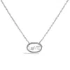 Haus Of Brilliance .925 Sterling Silver Diamond Accent "love" Beaded Oval Pendant Necklace
