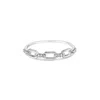 Haus Of Brilliance .925 Sterling Silver Diamond Accent Paperclip Band Ring In White