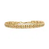 Haus Of Brilliance .925 Sterling Silver Diamond Double-link 7" Tennis Bracelet In Yellow
