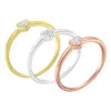 Haus Of Brilliance .925 Sterling Silver Diamond Heart Shaped Stackable Promise Ring Set In Multi