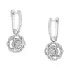 Haus Of Brilliance .925 Sterling Silver Miracle-set Diamond Accent Drop And Dangle Earrings In White