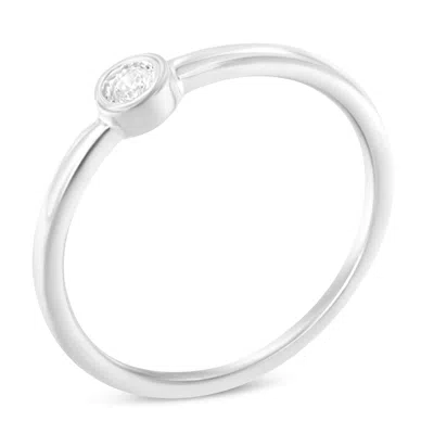 Haus Of Brilliance .925 Sterling Silver Miracle-set Diamond Round Shaped Promise Ring In White